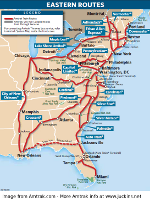 Amtrak Eastern Routes