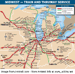 Amtrak Midwest Routes