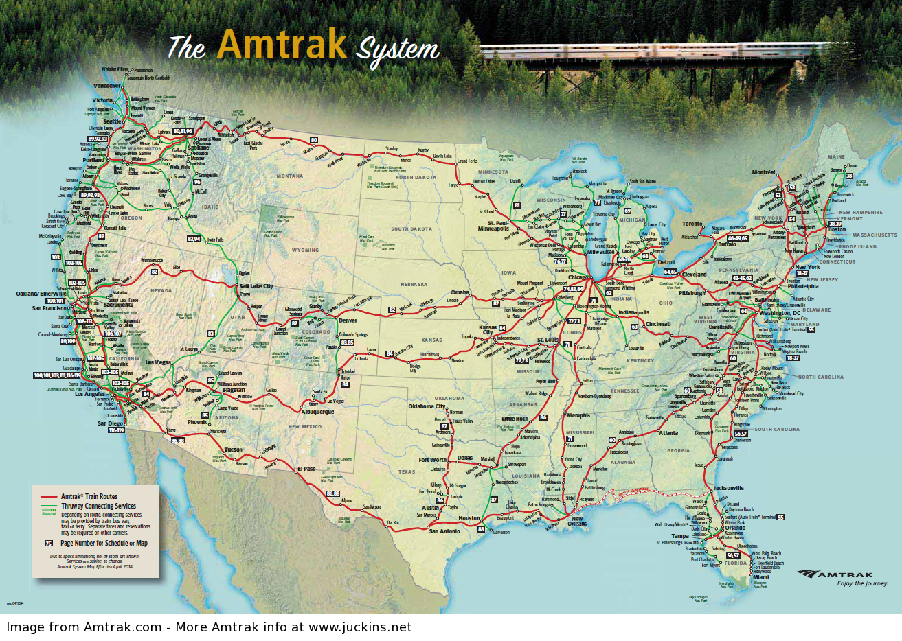 Amtrak Routes Map 2020 - World Map