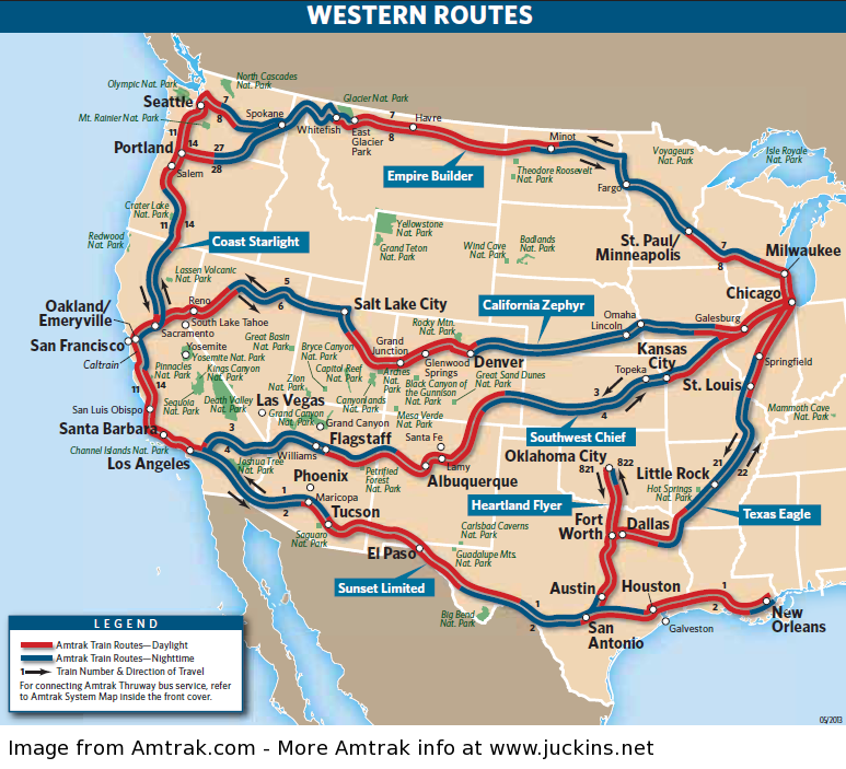 Amtrak National Route Map - World Map